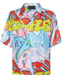 Philipp Plein - Bombing Graffiti Silk Shirt - Lyst