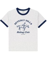 Sporty & Rich - Graphic Ringer T-Shirt - Lyst