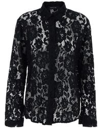 FEDERICA TOSI - Floral Lace Shirt - Lyst