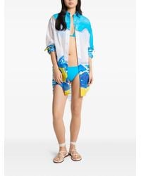 Michael Kors - Abstract-Print Shirt Dress - Lyst