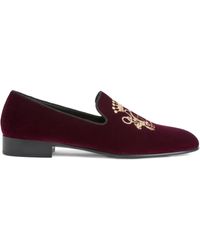 Giuseppe Zanotti - Terence Embroidered-Detail Loafers - Lyst