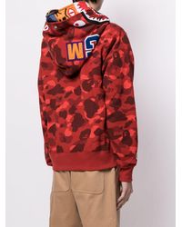 red camo bape jacket