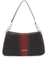 Liu Jo - Monogram-Embossed Panelled Shoulder Bag - Lyst