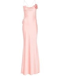 Parlor - Maxikleid Mit Blumenapplikation - Lyst