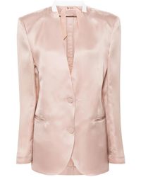N°21 - Single-Breasted Silk Blazer - Lyst