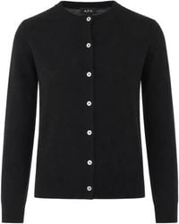 A.P.C. - Marisa Embroidered Cardigan - Lyst