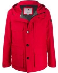 Woolrich - Logo Patch Hooded Jacket - Lyst