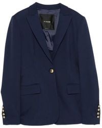 Pinko - Flap Pocket Single-Breasted Blazer - Lyst
