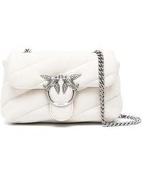 Pinko - Baby Love Quilted Leather Shoulder Bag - Lyst