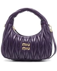 Miu Miu - Borsa A Spalla Miu Wander Mini Matelassé - Lyst