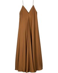 Rohe - V-neck Asymmetric Silk Dress - Lyst