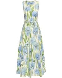 Oscar de la Renta - Allium Poplin Dress - Lyst