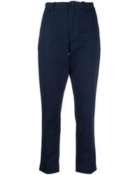 Polo Ralph Lauren - High-Waisted Stretch Twill Trousers - Lyst
