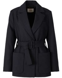 Dorothee Schumacher - Refreshing Ambition Belted Notch-Lapel Jacket - Lyst