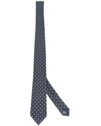 Giorgio Armani - Geometric-Pattern Silk Tie - Lyst