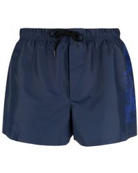 Versace - Cartouche-print Swim Shorts - Lyst