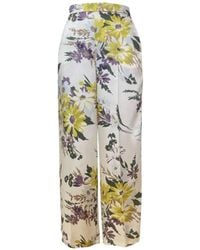 Marella - Floral-Pattern Trousers - Lyst