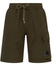 C.P. Company - Logo-Patch Pocket Shorts - Lyst