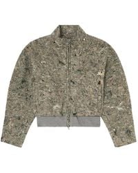 DIESEL - Bomberjack Met Vilten Textuur - Lyst
