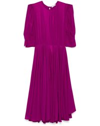 Parlor - Metallic-Effect Midi Dress - Lyst