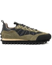 AllSaints - Nevis Contrast-Panelled Sneakers - Lyst