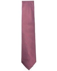 Brioni - Geometric-Pattern Silk Tie - Lyst
