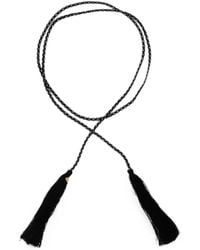 forte_forte - Tassel-Detail Braided Belt - Lyst