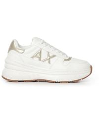 ARMANI EXCHANGE - Logo-Patch Chunky-Sole Sneakers - Lyst
