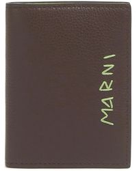 Marni - Portemonnaie mit Logo-Schild - Lyst