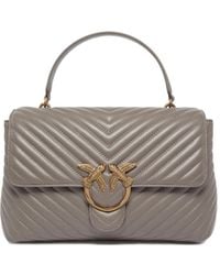 Pinko - Quilted Chevron Tote Bag - Lyst