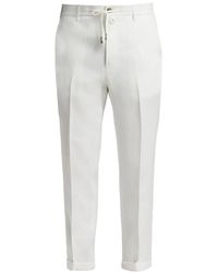 Peserico - Pantalon Plissé À Lien De Resserrage - Lyst
