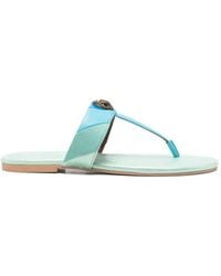 Kurt Geiger - Kensington T-Bar Flat Sandals - Lyst
