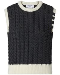 Thom Browne - Haut Aran En Laine Mérinos - Lyst