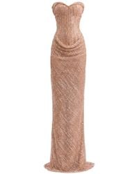 Gemy Maalouf - Beaded Sweetheart-Neckline Gown - Lyst