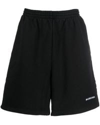 Balenciaga - Cotton Sweat Shorts - Lyst