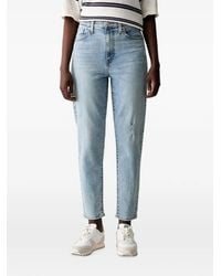 Levi's - Vaqueros Con Efecto Envejecido De Talle Alto - Lyst