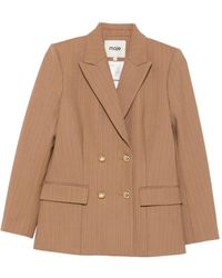 Maje - Pinstripe Double-Breasted Blazer - Lyst