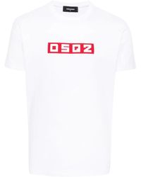 DSquared² - Dsq2 Logo-Appliqué T-Shirt - Lyst