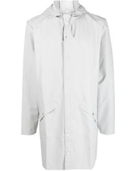 Rains - Hooded Stud-fastening Raincoat - Lyst