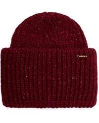 Twinset - Knitted Beanie With Lurex - Lyst