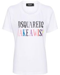 DSquared² - Camiseta con eslogan estampado - Lyst