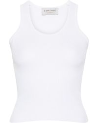 ERMANNO FIRENZE - Ribbed-knit Tank Top - Lyst