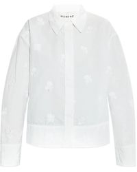 Munthe - Kaseia Embroidered Button-Up Shirt - Lyst