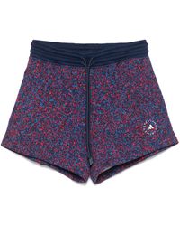 adidas By Stella McCartney - Logo Cotton Shorts - Lyst