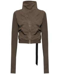 Rick Owens - Sweater Met Asymmetrische Rits - Lyst