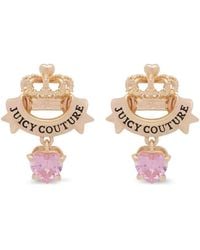 Juicy Couture - Crown-Motif Earrings - Lyst