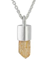 Parts Of 4 - Sterling Talisman Imperial Topaz Necklace - Lyst