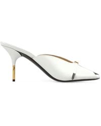 Versace - Nyx Leather Mules 80 Mm - Lyst