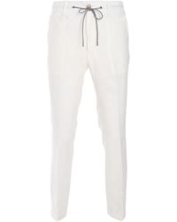 Luciano Barbera - Linen Trousers - Lyst