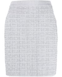 Givenchy - Logo Monogram Mini Skirt - Lyst